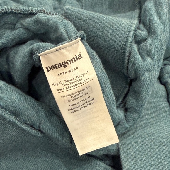 Patagonia Quilted Snap Pullover — Teal with Orange Trim - Picture 5 of 5